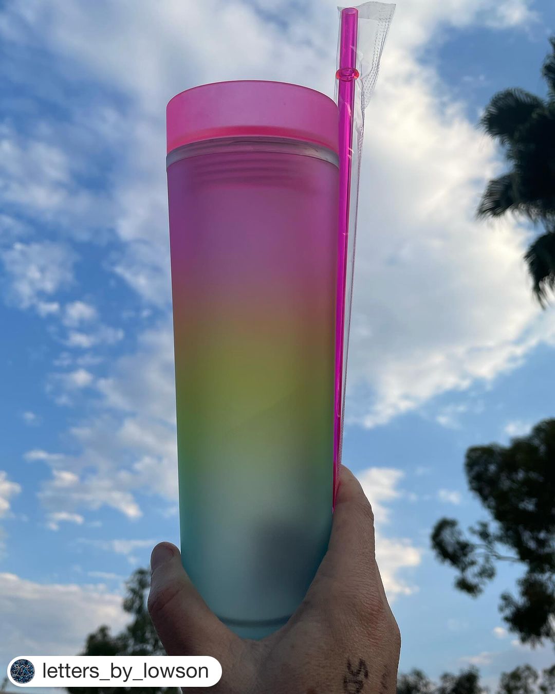 16oz Acrylic Tumbler - Ombre - Blank - Only The Sweet Stuff