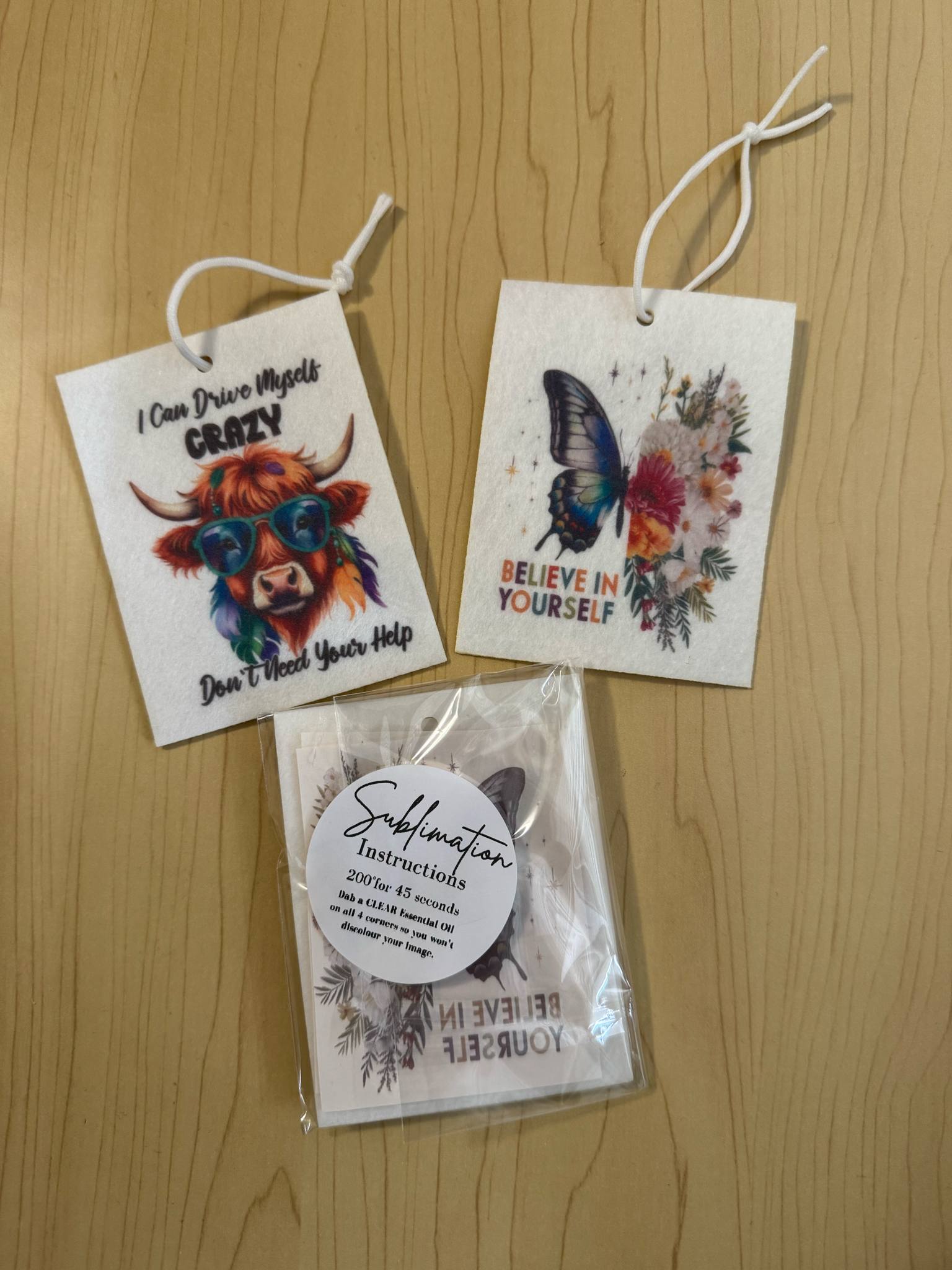Car Air Freshener Sublimation Kit