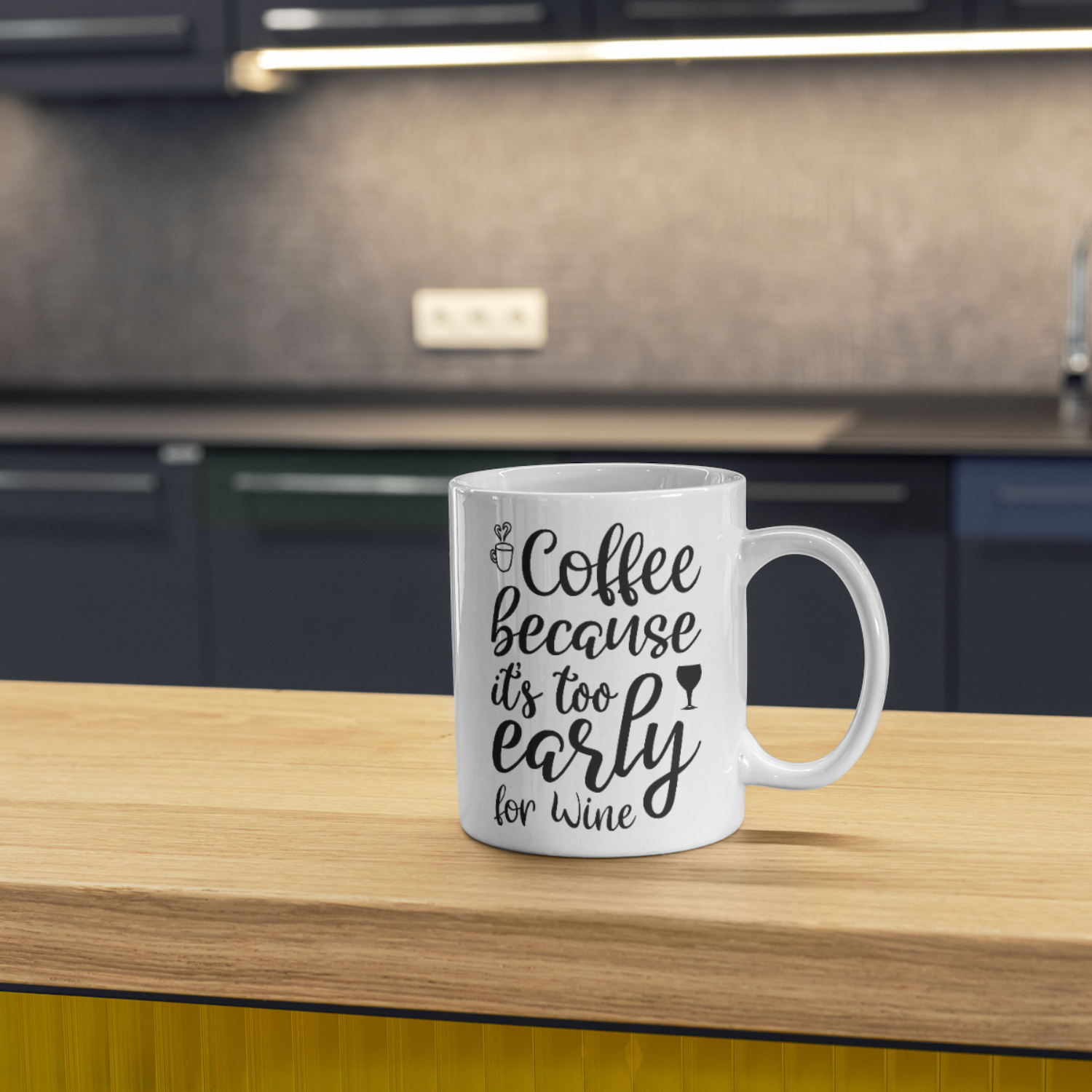 Coffee because it's too early for wine SVG | Digital Download | Cut File | SVG