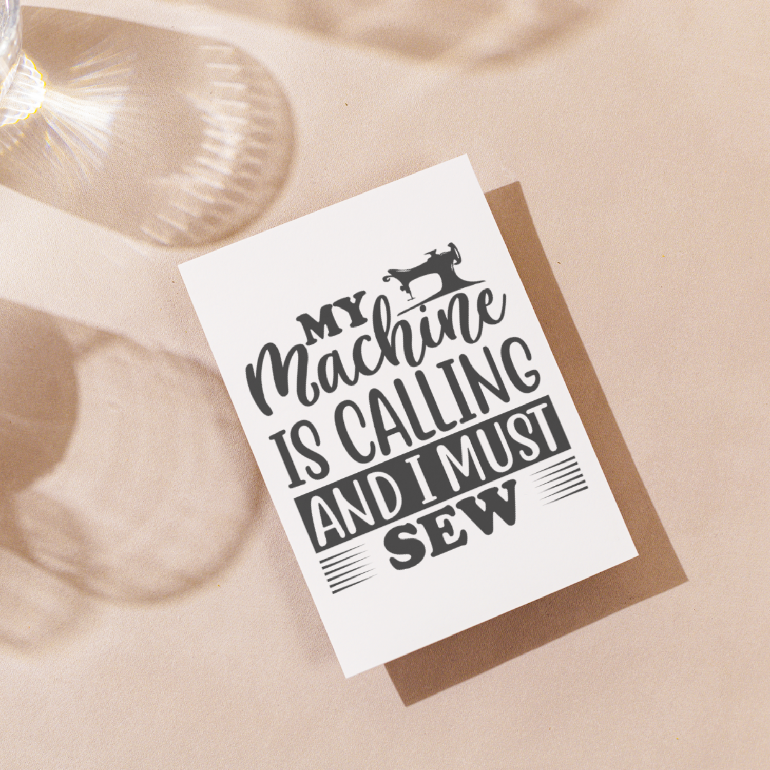 MY MACHINE IS CALLING AND I MUST SEW SVG | Digital Download | Cut File | SVG