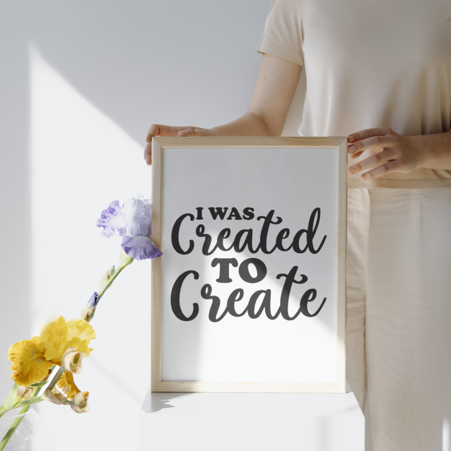 I WAS CREATED TO CREATE SVG | Digital Download | Cut File | SVG