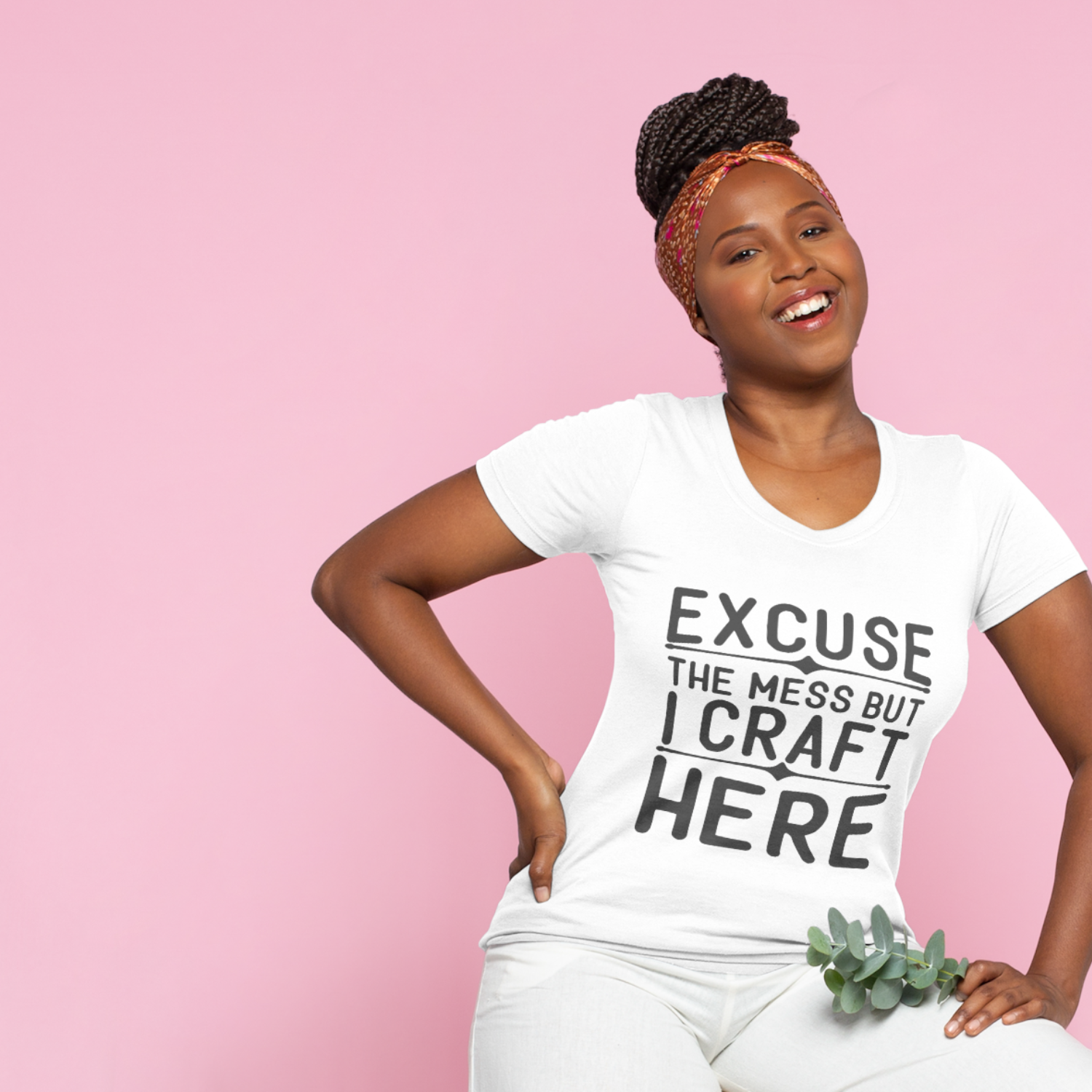 EXCUSE THE MESS BUT I CRAFT HERE SVG | Digital Download | Cut File | SVG
