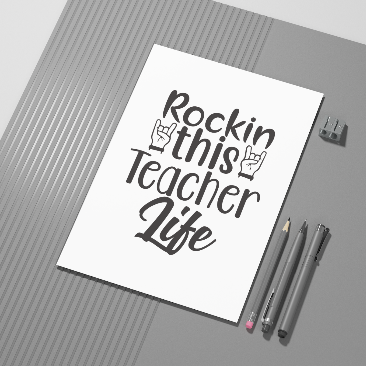 Rockin this Teacher Life SVG | Digital Download | Cut File | SVG - Only The Sweet Stuff