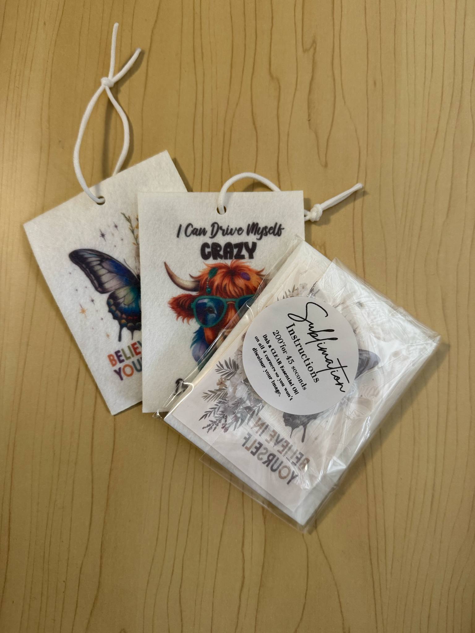 Car Air Freshener Sublimation Kit