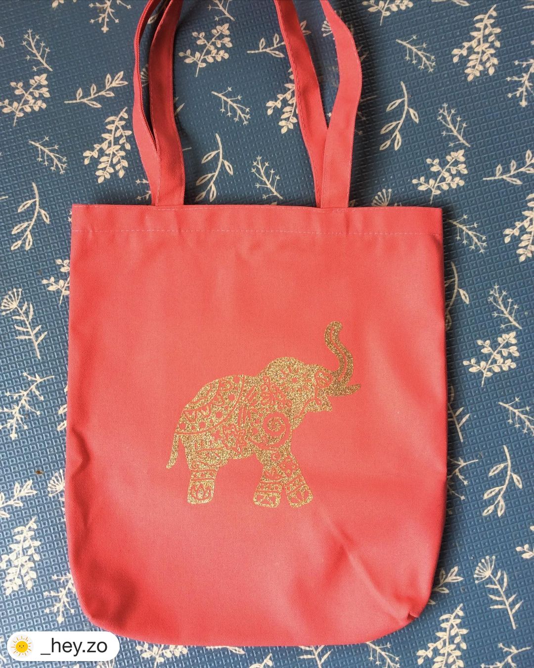*blank* Tote bag with inside pocket and zipper - Note no printing on bag - Only The Sweet Stuff