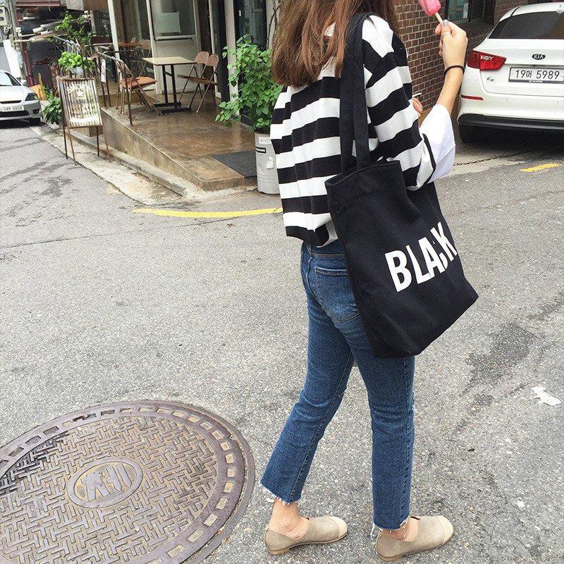 *blank* Tote bag with inside pocket and zipper - Note no printing on bag - Pre-Order | Arriving Mid to Late November - Only The Sweet Stuff