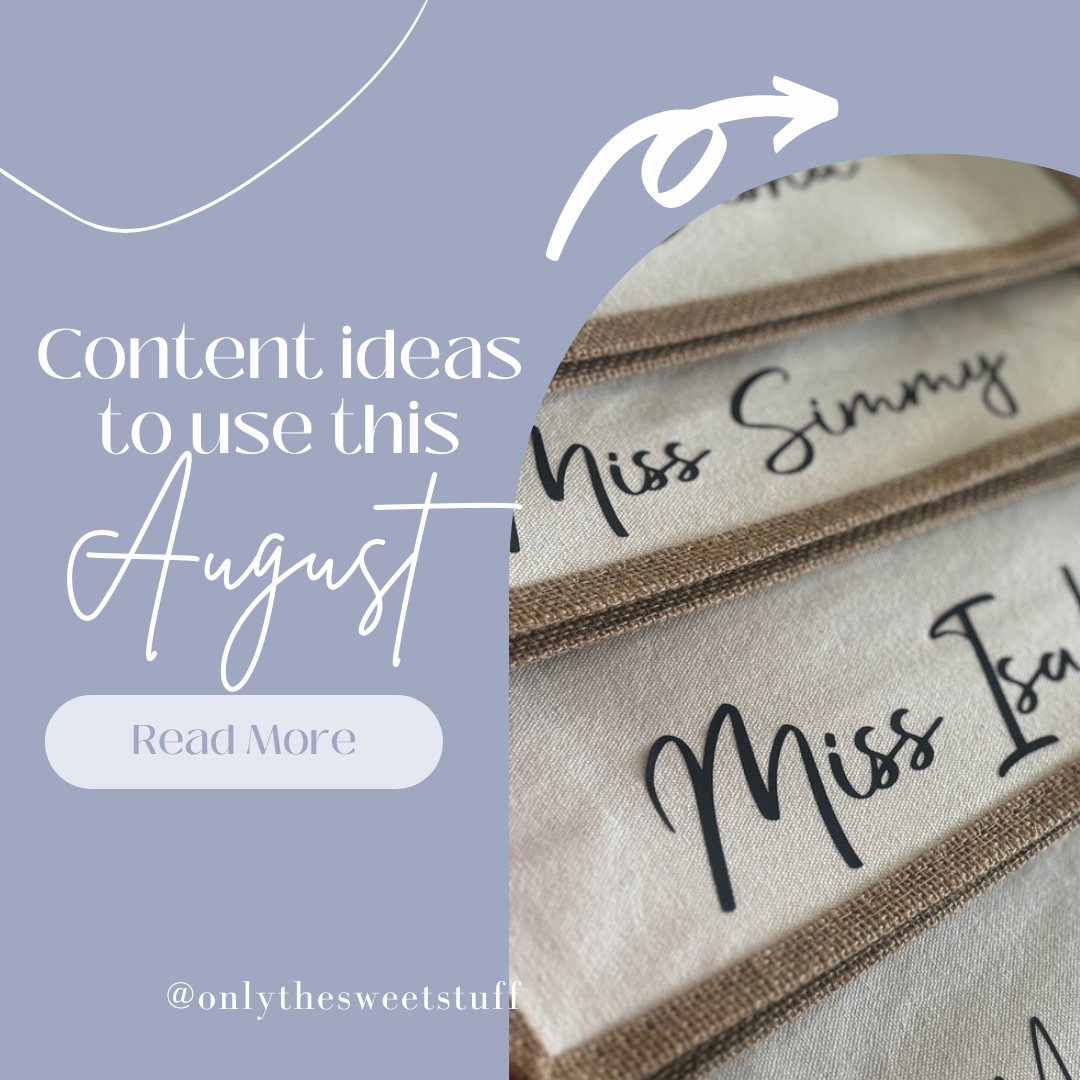 Content ideas to use this August