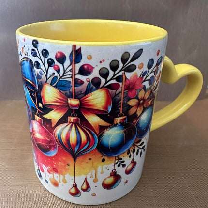 Sublimation Mug with Heart Handle
