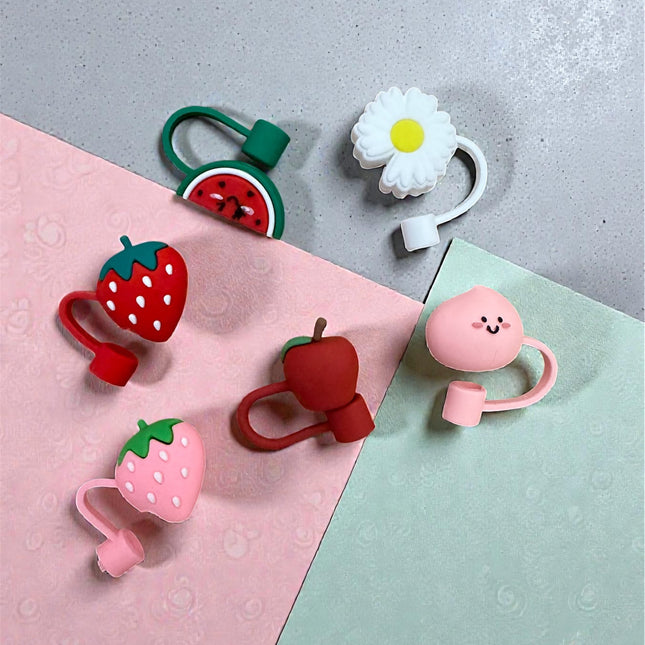 Straw Topper 5 Pack Assorted