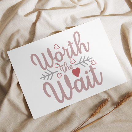 Worth the Wait SVG | Digital Download | Cut File | SVG