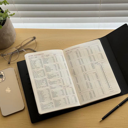 PU (Faux Leatherette) Blank Diary/Binder + Pen Set - Only The Sweet Stuff