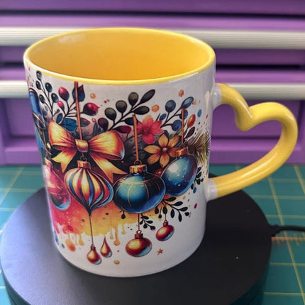 Sublimation Mug with Heart Handle