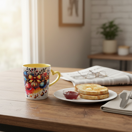 Sublimation Mug with Heart Handle