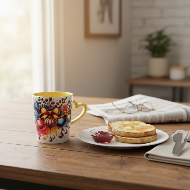 Sublimation Mug with Heart Handle