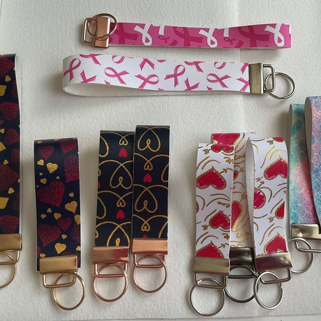 Create-Your-Own Keychain Kit – 3x Sublimation Blanks + Transfers + Hardware