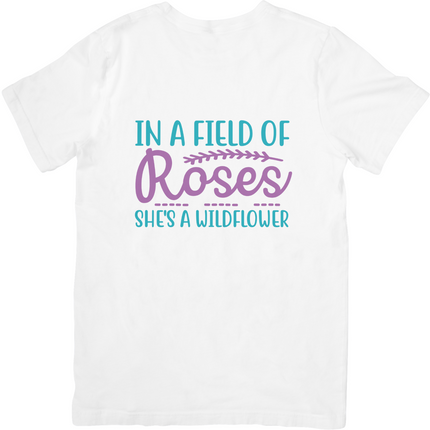In a Field of Roses she is a Wildflower SVG