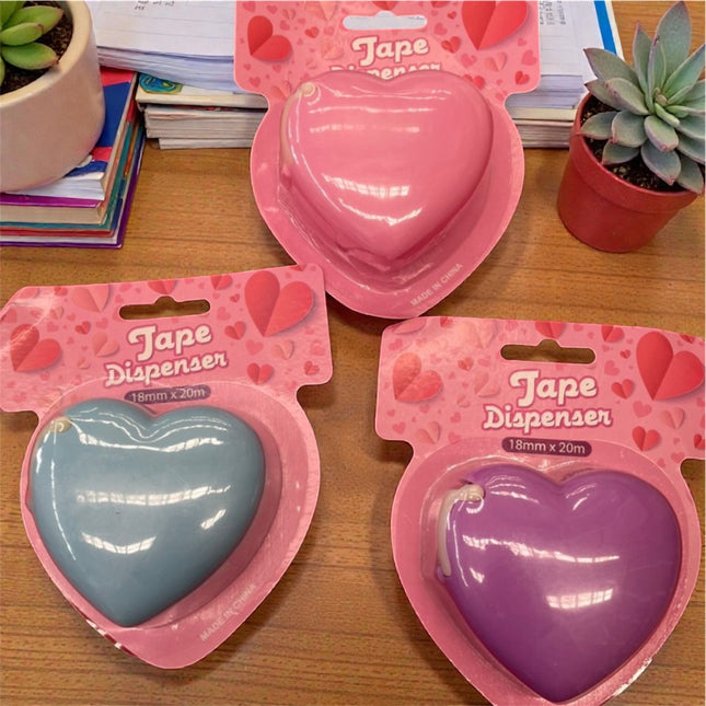 Cute Heart-Shaped Tape Dispenser