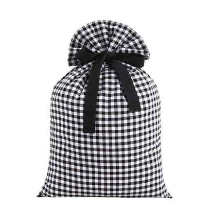 Gingham Santa Sacks - Blank