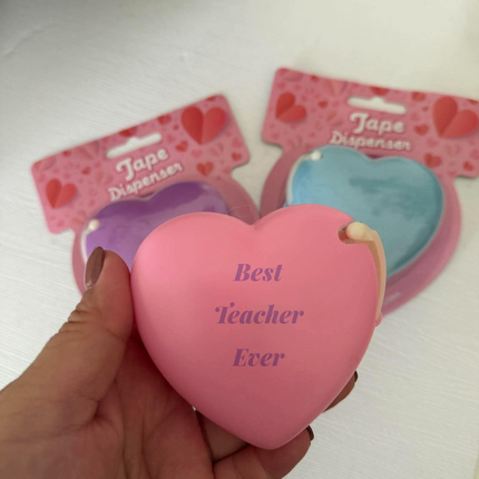 Cute Heart-Shaped Tape Dispenser