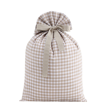 Gingham Santa Sacks - Blank