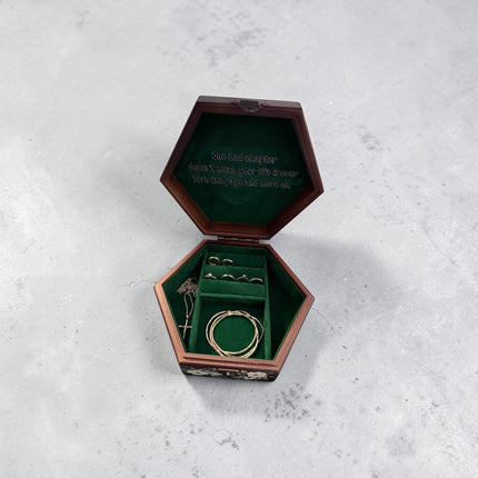 Wood Jewellery Box - Octagon