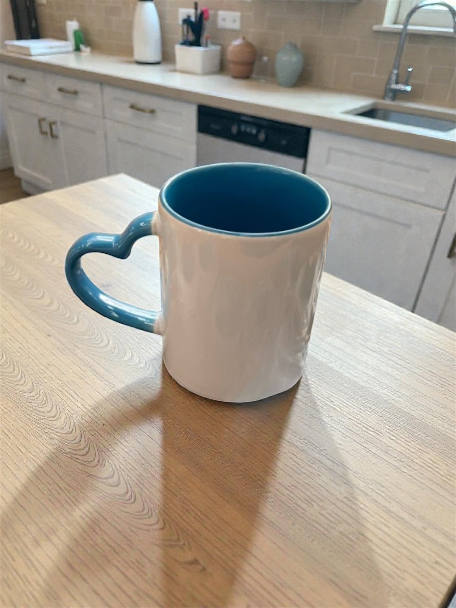 Sublimation Mug with Heart Handle