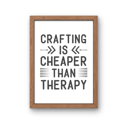 Crafting is cheaper than therapy SVG | Digital Download | Cut File | SVG Only The Sweet Stuff