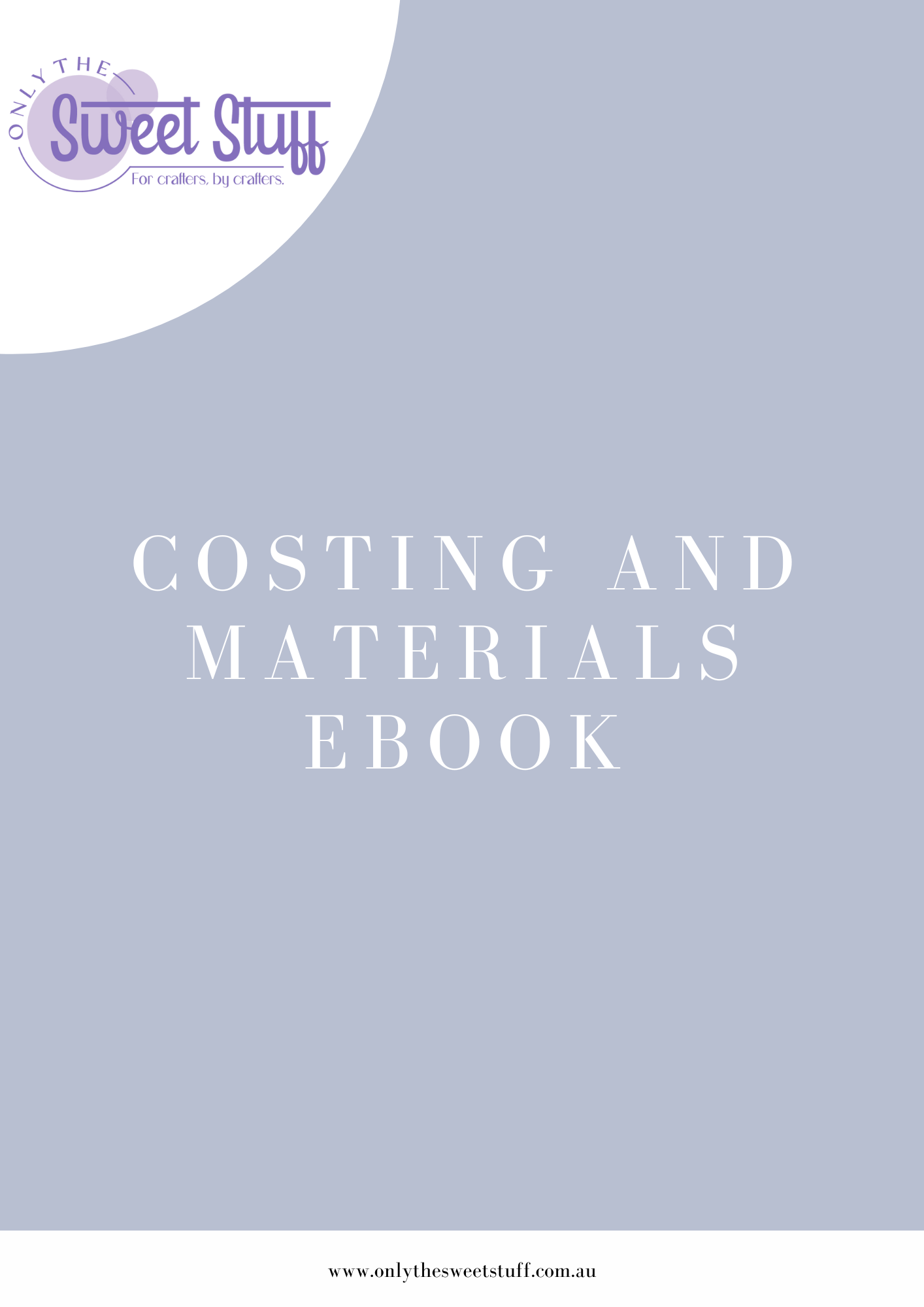 Costing and Materials Worksheet eBook
