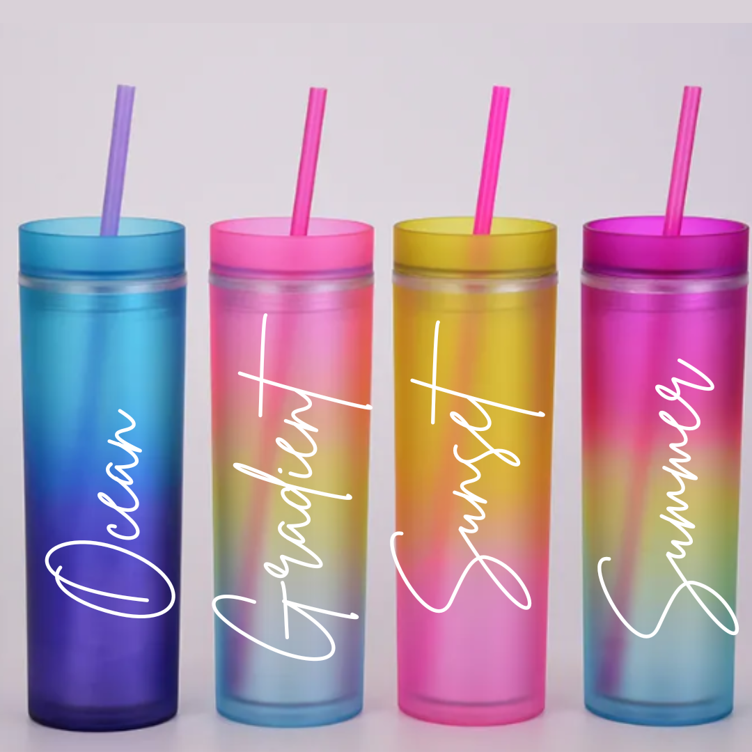 16oz Acrylic Tumbler - Ombre - Blank | Arriving Mid to Late November - Only The Sweet Stuff