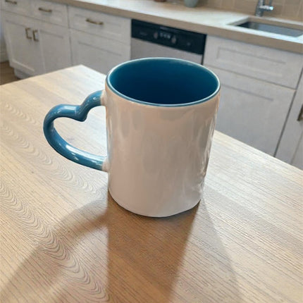 Sublimation Mug with Heart Handle