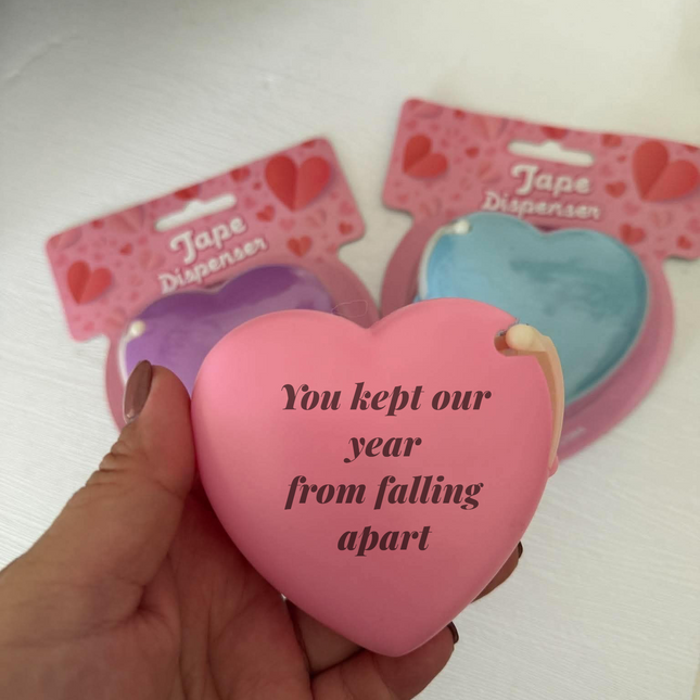 Cute Heart-Shaped Tape Dispenser
