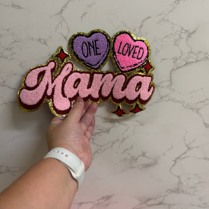 Chenille - 5 x Mixed Iron on Patches