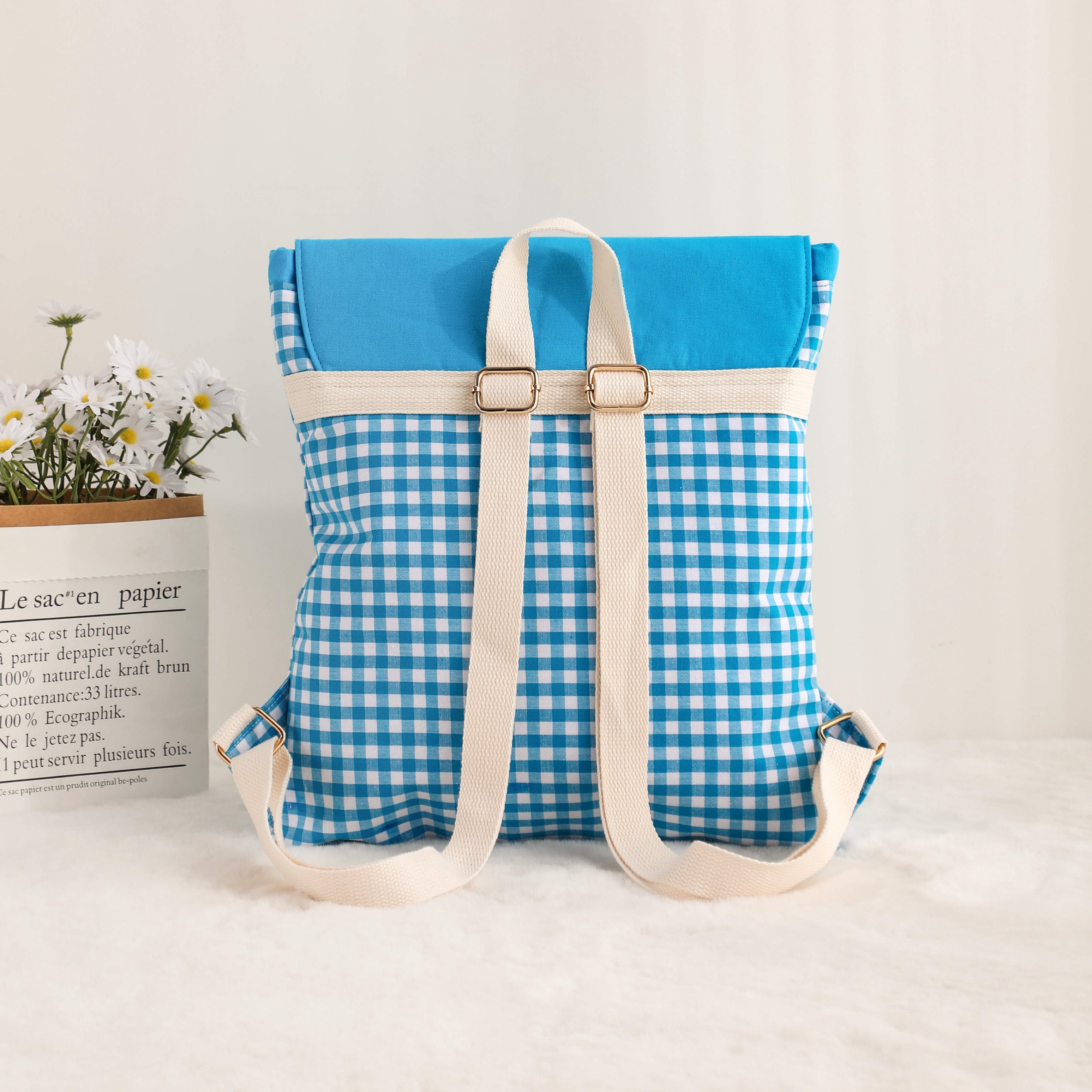 Gingham blank backpack | Arriving Mid to Late November - Only The Sweet Stuff