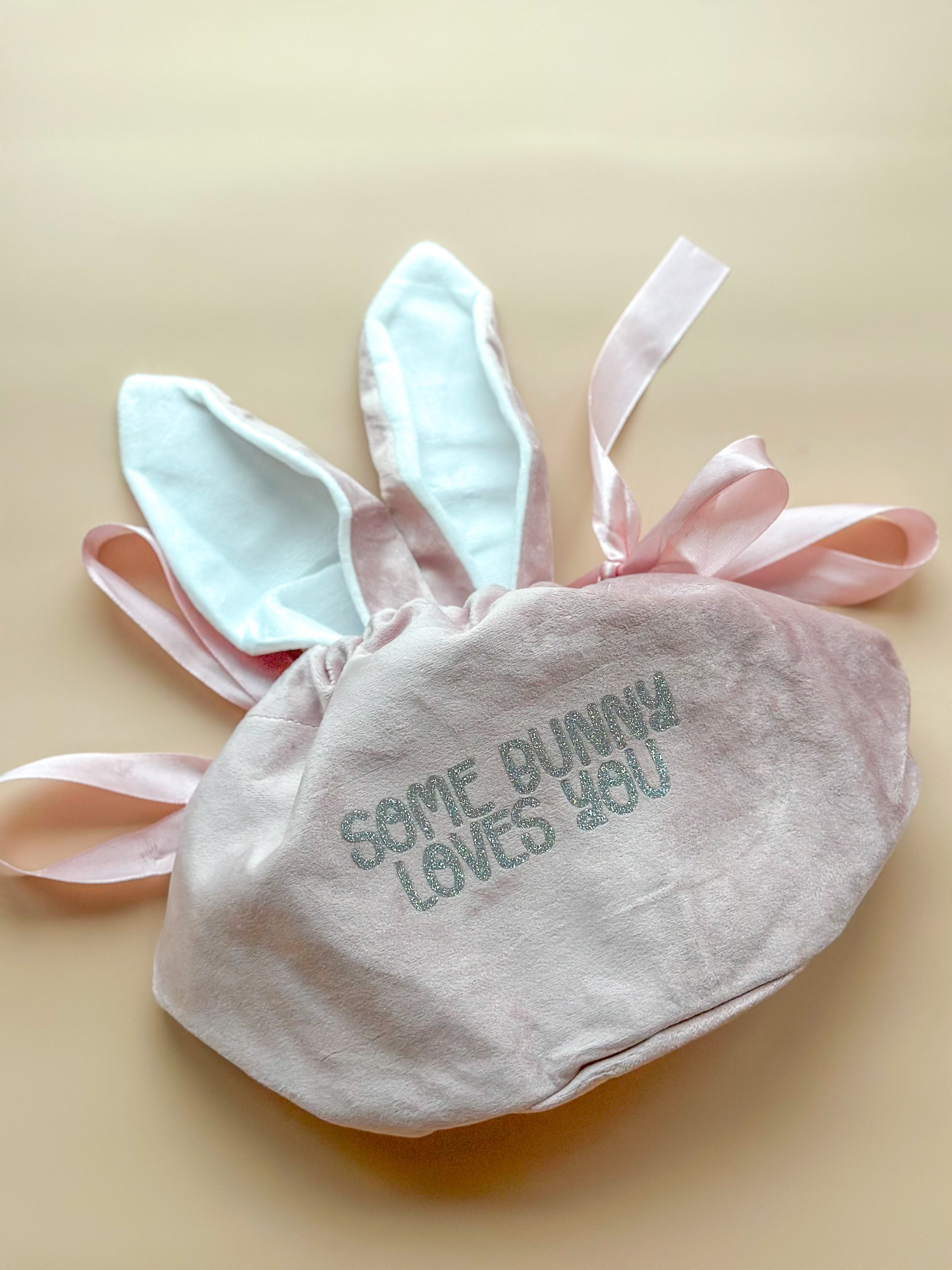 XL Easter Velvet Sack | Bunny Bag | Blank