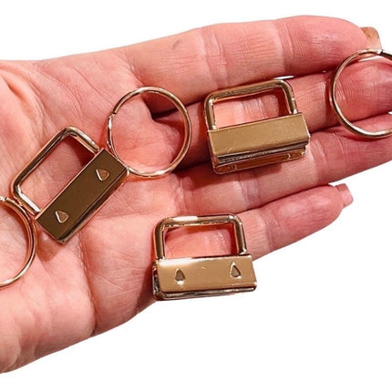 Rose Gold Key Fob Hardware – 10 Pack