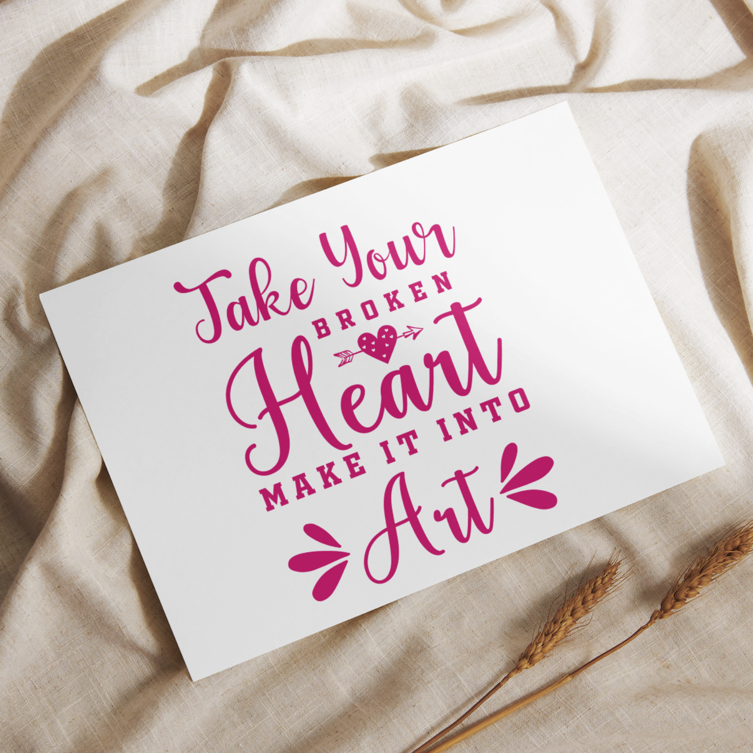 Take your broken heart make it into art SVG | Digital Download | Cut File | SVG Only The Sweet Stuff