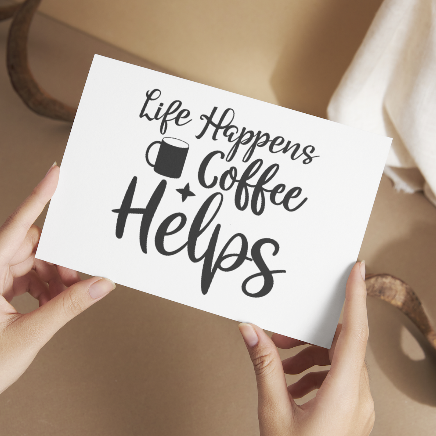 Life Happens Coffee Helps SVG | Digital Download | Cut File | SVG
