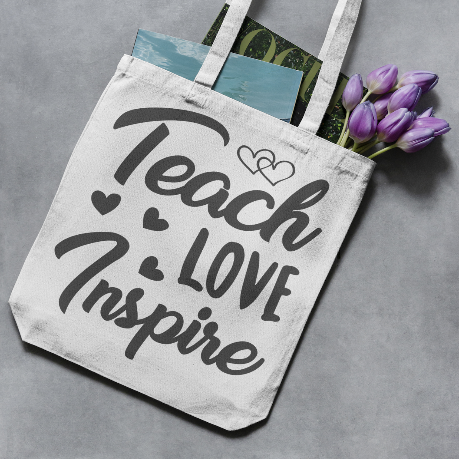 Teach love inspire SVG | Digital Download | Cut File | SVG - Only The Sweet Stuff