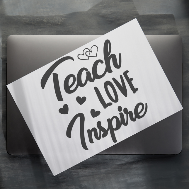Teach love inspire SVG | Digital Download | Cut File | SVG - Only The Sweet Stuff