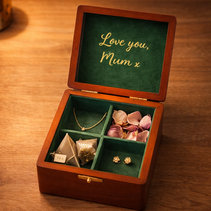 Wood Jewellery Box - Square