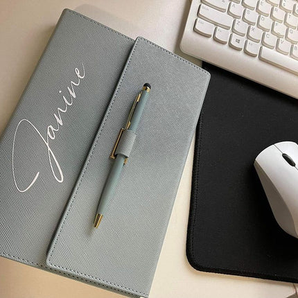 PU (Faux Leatherette) Blank Diary/Binder + Pen Set - Only The Sweet Stuff
