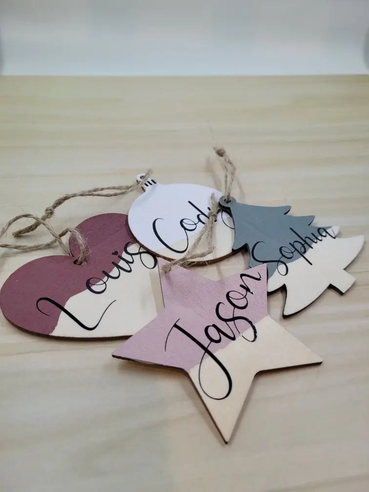 Wooden Christmas Ornaments | Arriving Mid to Late November - Only The Sweet Stuff