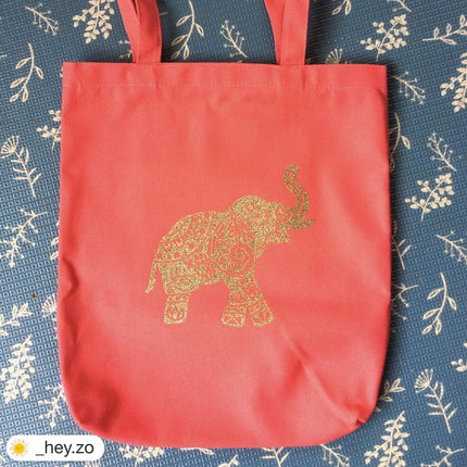 *blank* Tote bag with inside pocket and zipper - Note no printing on bag - Only The Sweet Stuff