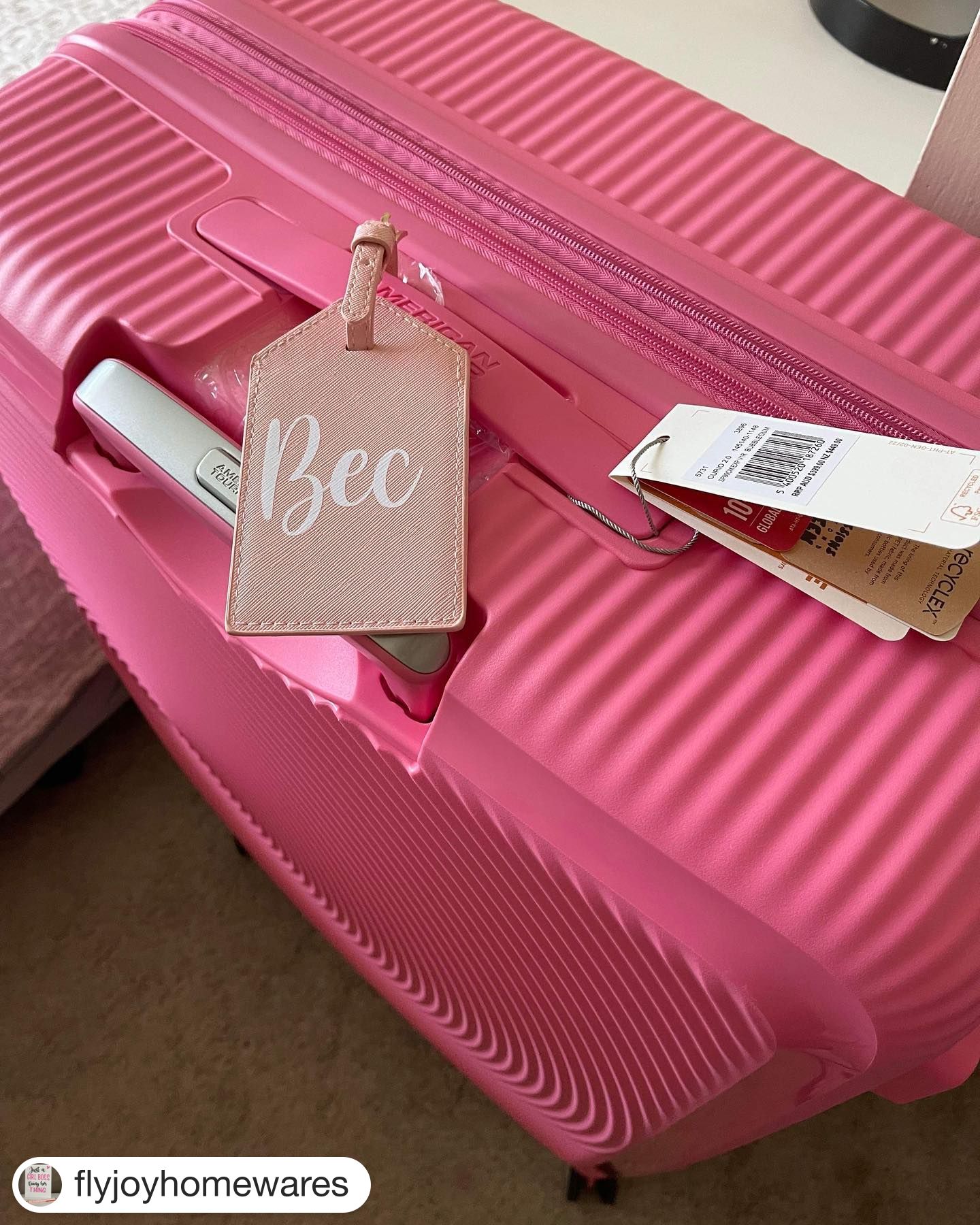 *Blank* PU Luggage Tag |  Arriving Mid to Late November - Only The Sweet Stuff