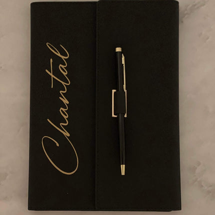 PU (Faux Leatherette) Blank Diary/Binder + Pen Set - Only The Sweet Stuff