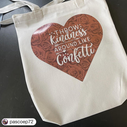 *blank* Tote bag with inside pocket and zipper - Note no printing on bag - Only The Sweet Stuff