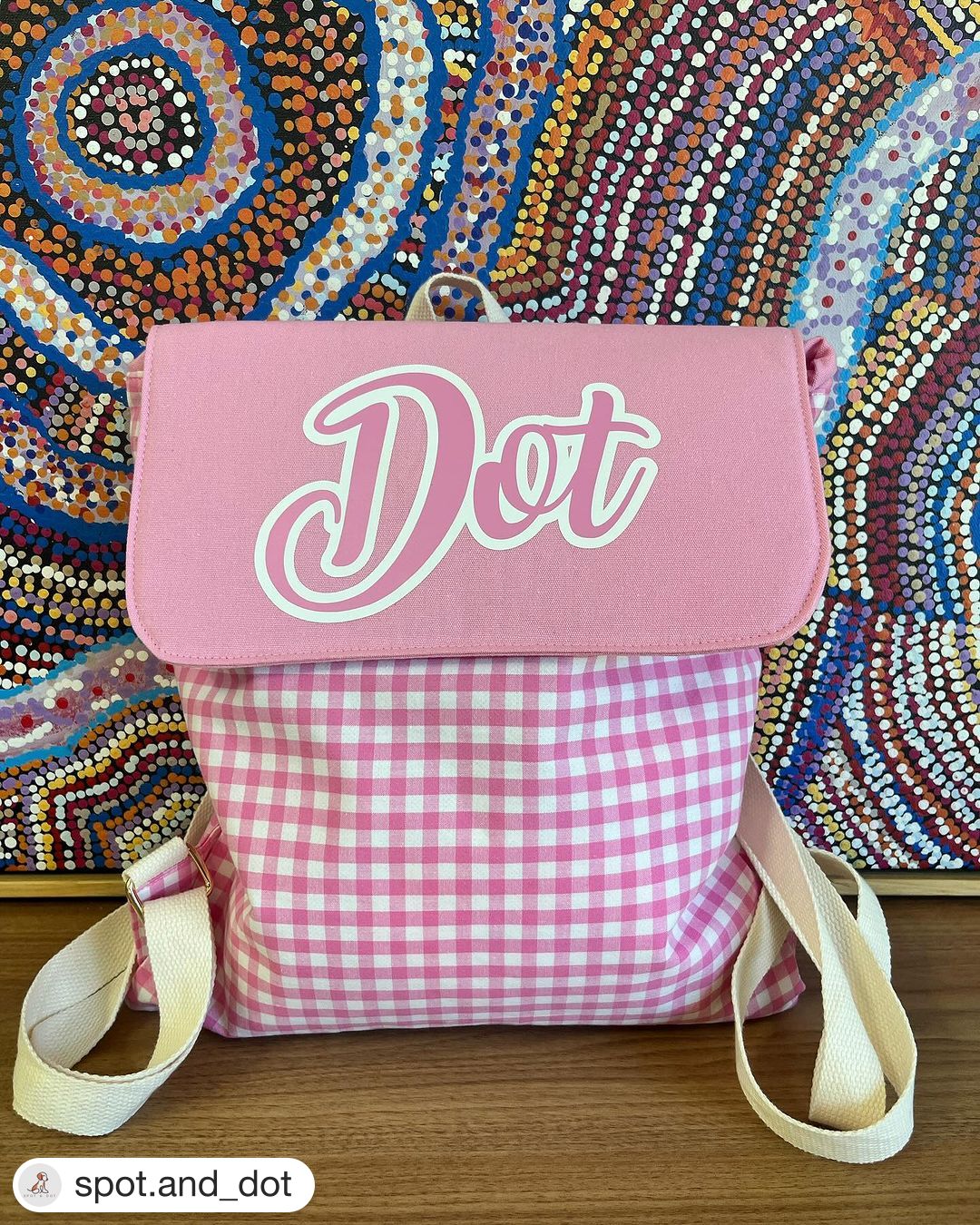 Gingham blank backpack - Only The Sweet Stuff