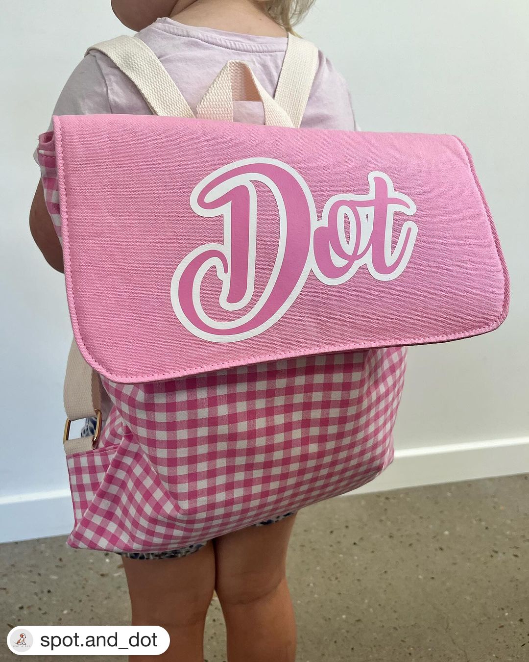Gingham blank backpack - Only The Sweet Stuff