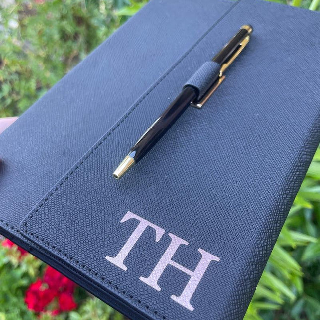 PU (Faux Leatherette) Blank Diary/Binder + Pen Set - Only The Sweet Stuff